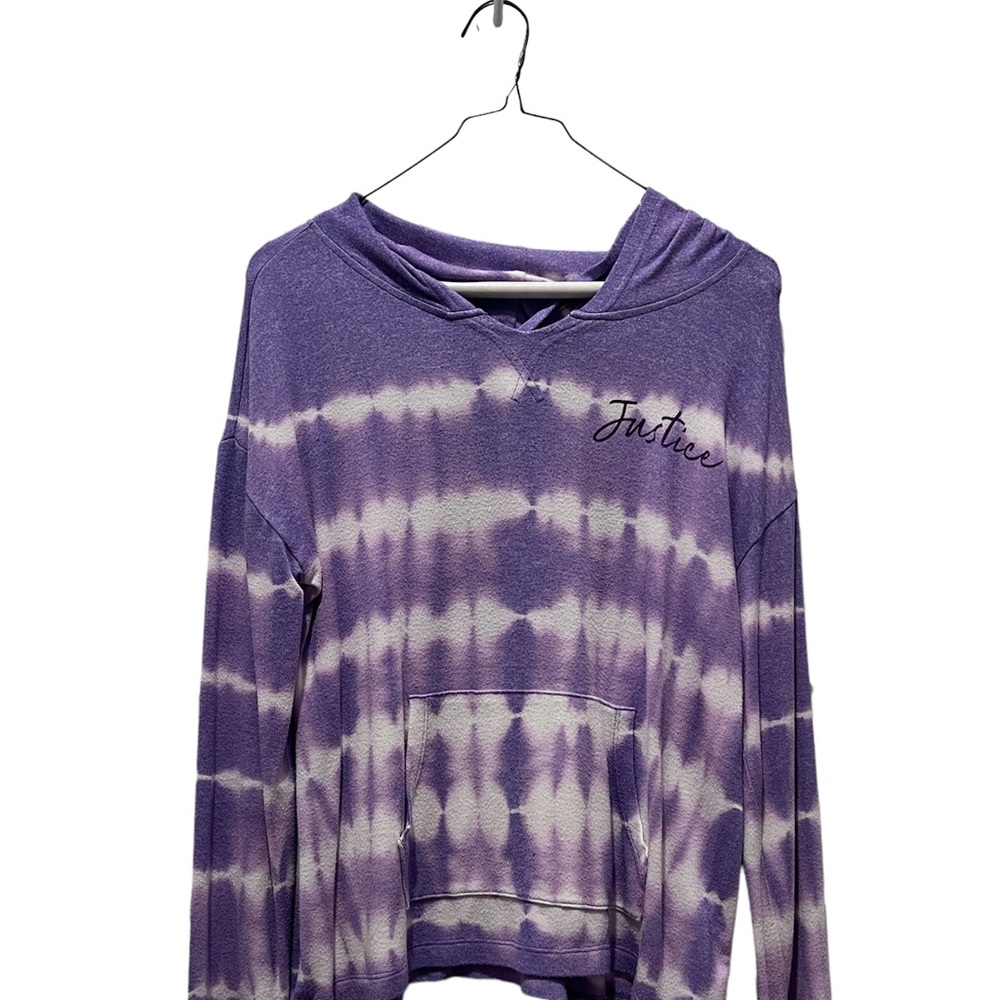 Purple justice Tie-dye pull over